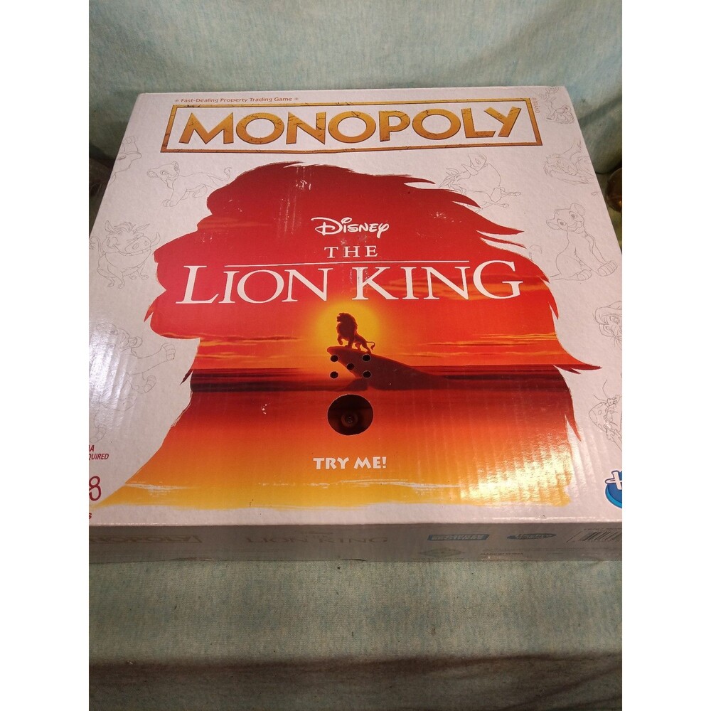 Disney The Lion King Monopoly Board Game